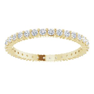 10K Yellow Gold 5/8 CTW Lab-Grown Diamond Eternity Band Size 8.5