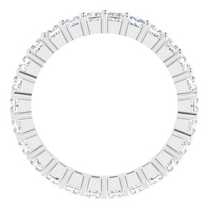 10K White Gold 2 3/8 CTW Lab-Grown Diamond Eternity Band Size 8.5