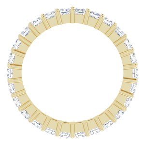 10K Yellow Gold 2 3/8 CTW Lab-Grown Diamond Eternity Band Size 8.5