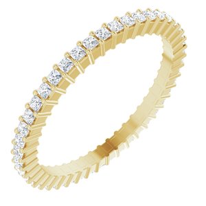 10K Yellow Gold 1/2 CTW Lab-Grown Diamond Eternity Band Size 7.25