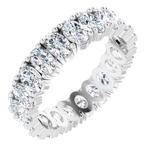 14K White Gold 3 3/4 CTW Lab-Grown Diamond Eternity Band Size 8.75