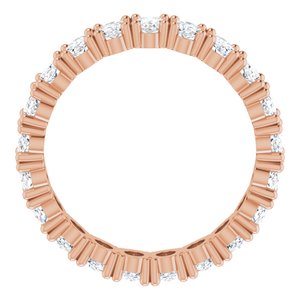 14K Rose Gold 3 3/4 CTW Lab-Grown Diamond Eternity Band Size 8.5