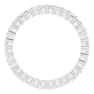 10K White Gold 1 3/8 CTW Lab-Grown Diamond Eternity Band Size 8.5