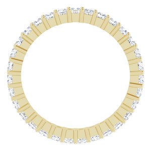 14K Yellow Gold 1 3/8 CTW Lab-Grown Diamond Eternity Band Size 8