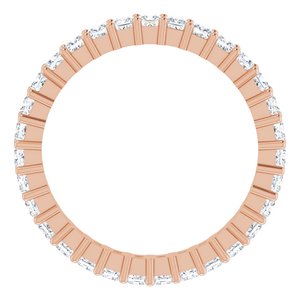 14K Rose Gold 1 3/8 CTW Lab-Grown Diamond Eternity Band Size 8