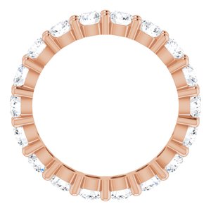 10K Rose Gold 4 1/3 CTW Natural Diamond Eternity Band Size 9