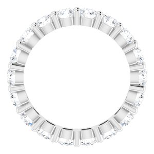 10K White Gold 4 1/3 CTW Natural Diamond Eternity Band Size 9