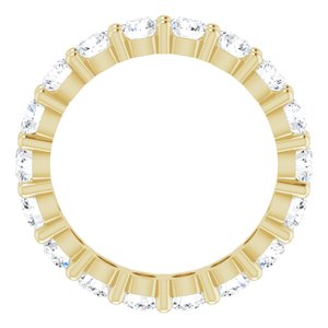 10K Yellow Gold 4 1/3 CTW Natural Diamond Eternity Band Size 9
