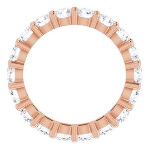 10K Rose Gold 4 1/3 CTW Lab-Grown Diamond Eternity Band Size 8.75