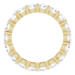 10K Yellow Gold 4 1/3 CTW Lab-Grown Diamond Eternity Band Size 8.75