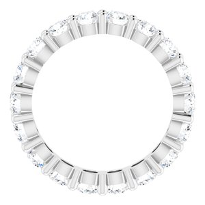10K White Gold 4 1/3 CTW Lab-Grown Diamond Eternity Band Size 8.75