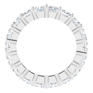 10K White Gold 7 1/5 CTW Lab-Grown Diamond Eternity Band Size 9