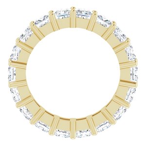 10K Yellow Gold 7 1/5 CTW Natural Diamond Eternity Band Size 9