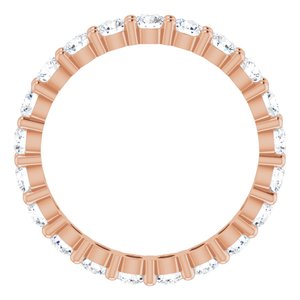 10K Rose Gold 1 7/8 CTW Lab-Grown Diamond Eternity Band Size 8.75