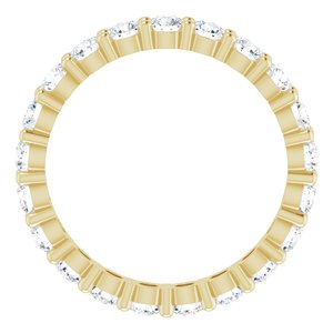 10K Yellow Gold 1 7/8 CTW Lab-Grown Diamond Eternity Band Size 8.75