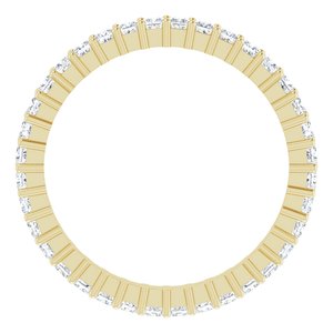 10K Yellow Gold 1 1/4 CTW Natural Diamond Eternity Band Size 8.75