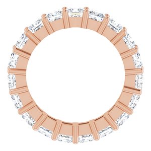 10K Rose Gold 5 1/3 CTW Natural Diamond Eternity Band Size 8.5
