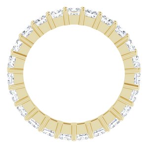 10K Yellow Gold 3 3/4 CTW Lab-Grown Diamond Eternity Band Size 8.75