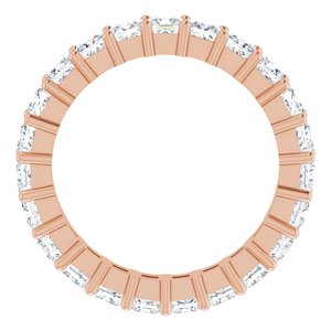 10K Rose Gold 3 3/4 CTW Natural Diamond Eternity Band Size 8.75