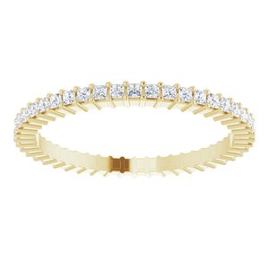 10K Yellow Gold 5/8 CTW Lab-Grown Diamond Eternity Band Size 8.25