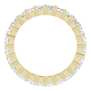 10K Yellow Gold 2 5/8 CTW Natural Diamond Eternity Band Size 8.5