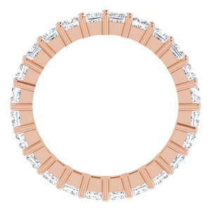 10K Rose Gold 2 5/8 CTW Lab-Grown Diamond Eternity Band Size 8.5