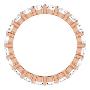 10K Rose Gold 2 3/8 CTW Natural Diamond Eternity Band Size 8