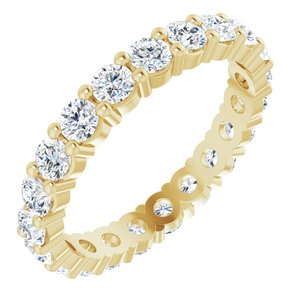 14K Yellow Gold 2 1/5 CTW Lab-Grown Diamond Eternity Band Size 8.75