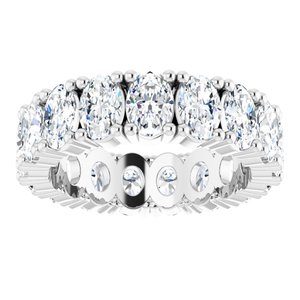 14K White Gold 6 3/4 CTW Lab-Grown Diamond Eternity Band Size 8.75