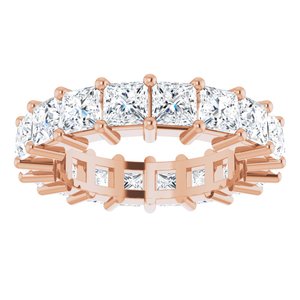 10K Rose Gold 7 1/5 CTW Lab-Grown Diamond Eternity Band Size 8.75