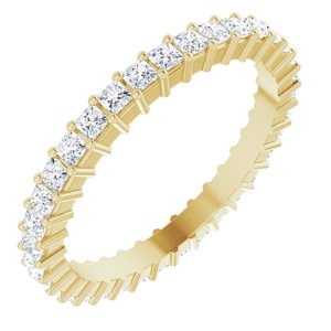 10K Yellow Gold 1 1/4 CTW Lab-Grown Diamond Eternity Band Size 8.25