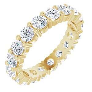10K Yellow Gold 4 1/3 CTW Lab-Grown Diamond Eternity Band Size 8.75
