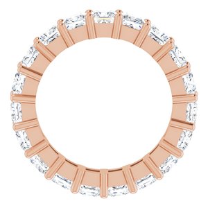 10K Rose Gold 5 1/3 CTW Natural Diamond Eternity Band Size 8.75