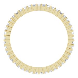 10K Yellow Gold 1/2 CTW Lab-Grown Diamond Eternity Band Size 7.25