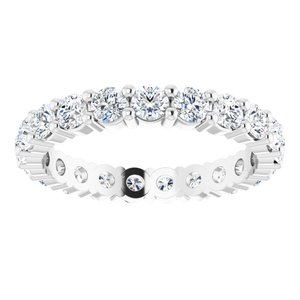 14K White Gold 2 1/5 CTW Lab-Grown Diamond Eternity Band Size 8.75