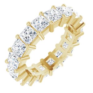 10K Yellow Gold 7 1/5 CTW Lab-Grown Diamond Eternity Band Size 8.75