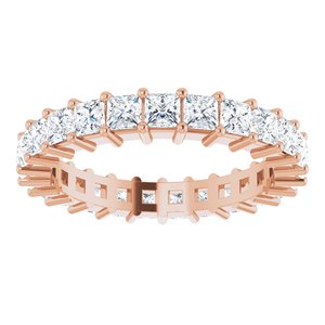 10K Rose Gold 2 3/4 CTW Lab-Grown Diamond Eternity Band Size 8.75