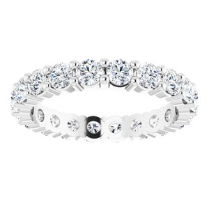 10K White Gold 2 3/8 CTW Lab-Grown Diamond Eternity Band Size 8.75