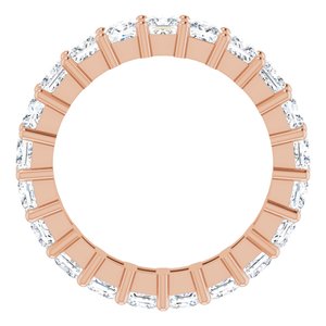 10K Rose Gold 4 1/4 CTW Natural Diamond Eternity Band Size 8.5
