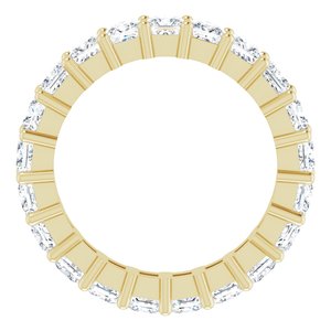 10K Yellow Gold 4 1/4 CTW Natural Diamond Eternity Band Size 8.5