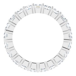 10K White Gold 4 1/4 CTW Natural Diamond Eternity Band Size 8.5