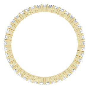 10K Yellow Gold 7/8 CTW Lab-Grown Diamond Eternity Band Size 8.75