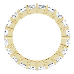 10K Yellow Gold 5 CTW Lab-Grown Diamond Eternity Band Size 8.75