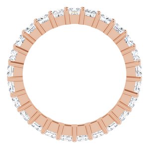 10K Rose Gold 2 3/4 CTW Natural Diamond Eternity Band Size 8.75