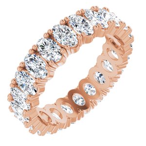 14K Rose Gold 3 9/10 CTW Lab-Grown Diamond Eternity Band Size 9