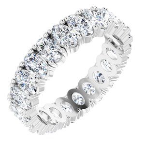 Platinum 3 9/10 CTW Lab-Grown Diamond Eternity Band Size 9