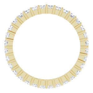 10K Yellow Gold 1 3/8 CTW Natural Diamond Eternity Band Size 9