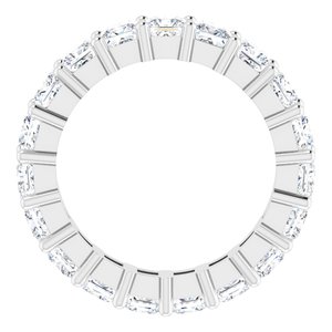 10K White Gold 4 3/4 CTW Natural Diamond Eternity Band Size 8