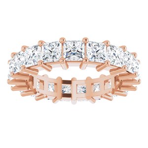 10K Rose Gold 5 1/3 CTW Natural Diamond Eternity Band Size 8.5