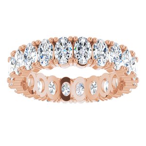 14K Rose Gold 3 9/10 CTW Lab-Grown Diamond Eternity Band Size 9